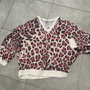 Pink leopard sweatshirt